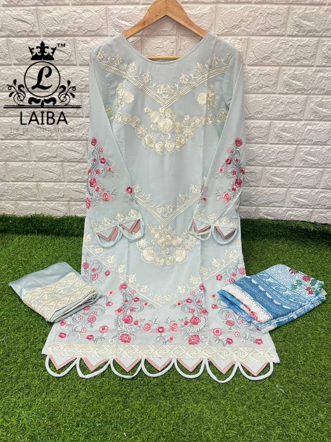 Laiba Am 115 New Exclusive Wear Georgette Ready Made Suit Collection